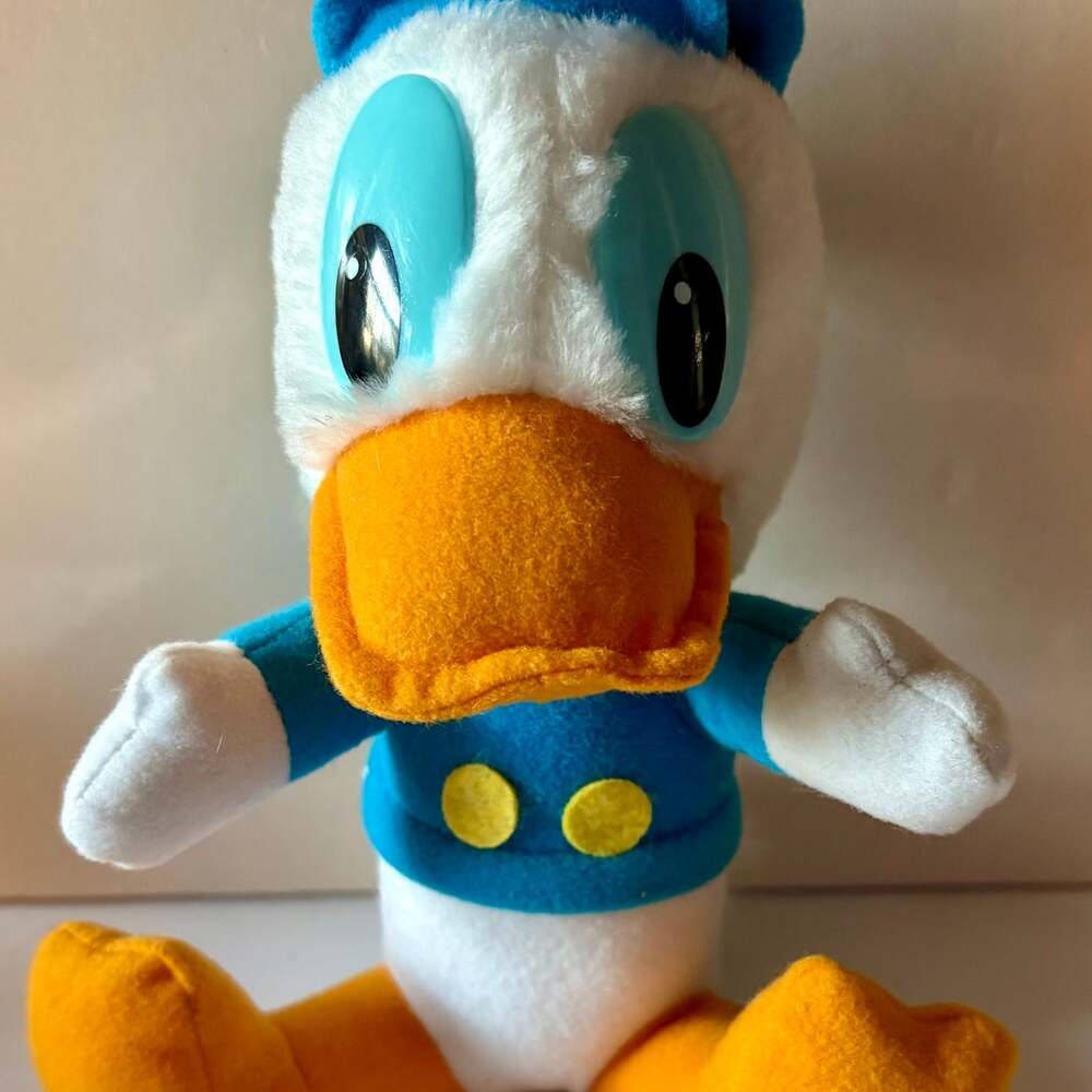 Vintage 1983 Mickey's Christmas Carol Donald Duck 8" Plush